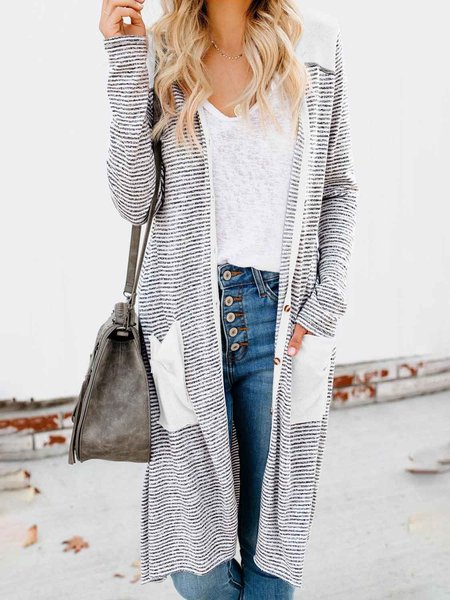 

Others Cotton-Blend Striped Other Coat, Multicolor, Outerwear