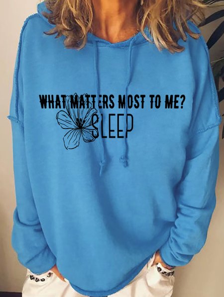 

Lilicloth X Vithya What Matters Most To Me Sleep Women's Sweatshirt, Blue, Hoodies&Sweatshirts