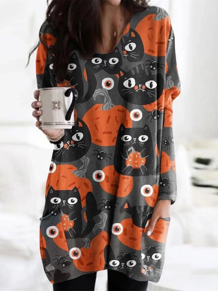 

Halloween Casual Dresses, Orange, Dresses