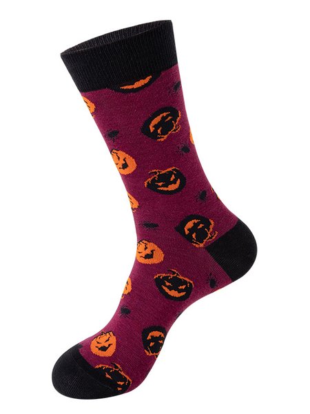 

Halloween Over The Calf Socks, Color3, Socks