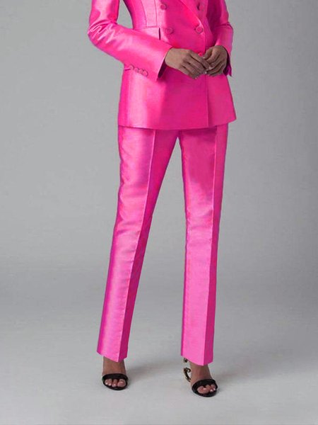 

Rose Red Daily Urban Regular Fit Fashion Pants, Pants