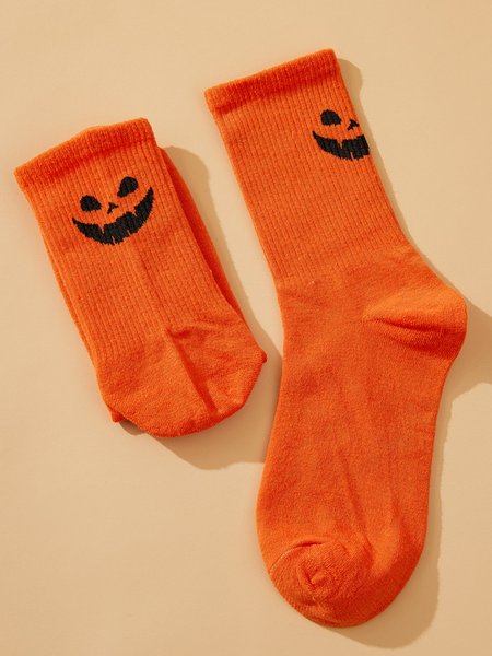 

Pumpkin Over The Calf Socks, Color4, Socks
