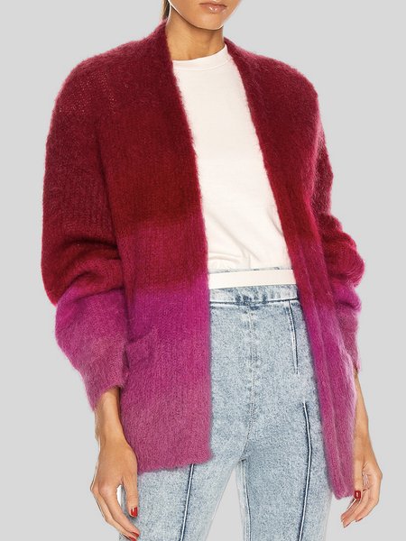 

Ombre Urban Loose Sweater Cardigan, Pink, Cardigans