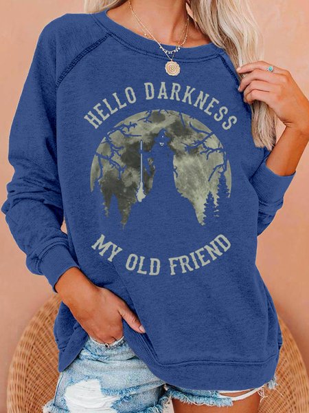 

Women's Christmas Witch Casual Sweatshirt, Blue, Hoodies&Sweatshirts