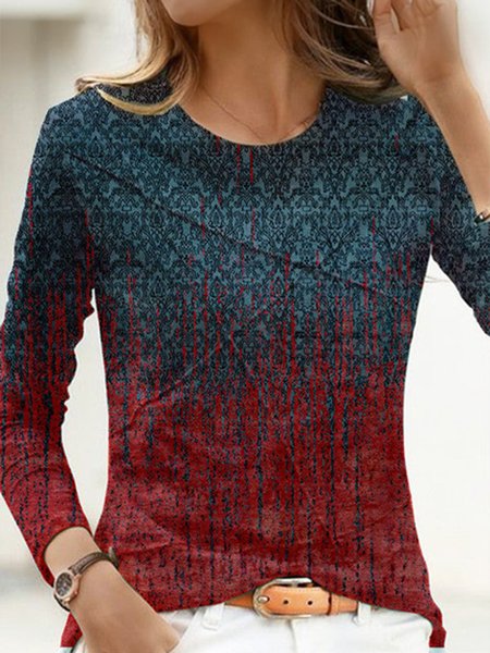 

Regular Fit Crew Neck Ethnic T-Shirt, Multicolor, T-Shirts