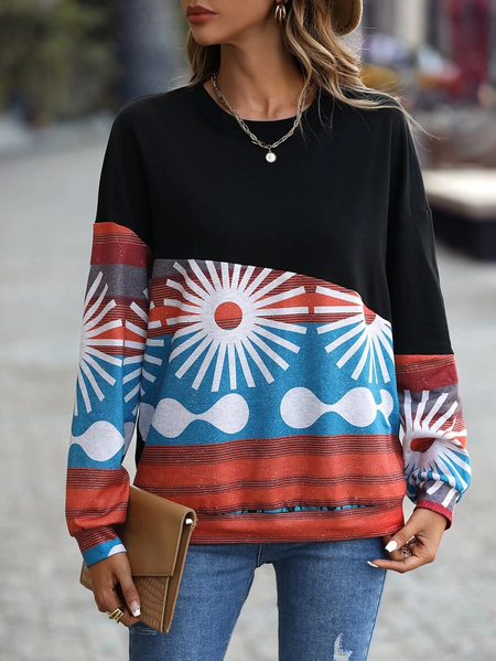 

Ethnic Regular Fit Casual Sweatshirts, Black, Sweatshirts & Hoodies