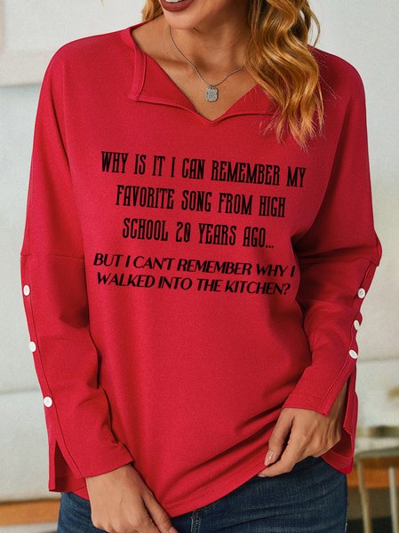 

Lilicloth X Kat8lyst Why Is It I Can Remember My Favorite Song From High School But Cant Remember Why I Walked Into Kitchen Women's Sweatshirt, Red, Hoodies&Sweatshirts