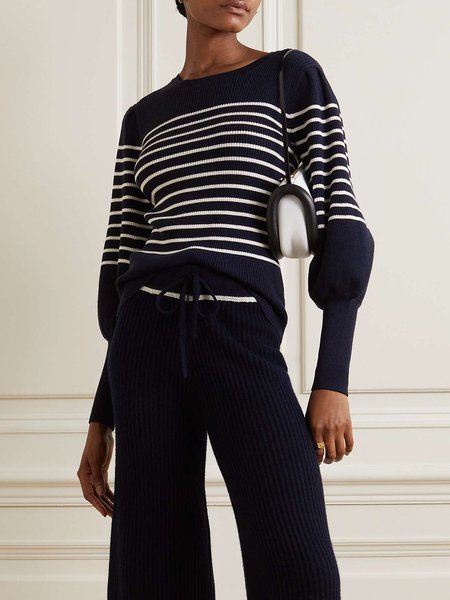 

Long sleeve Crew Neck Regular Fit Sweater, Purplish blue, Pullovers
