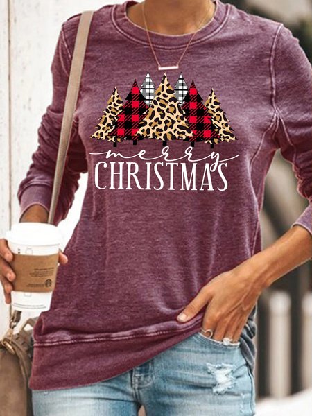 

Womens Buffalo Plaid Christmas Casual Sweatshirt, Red, Hoodies&Sweatshirts