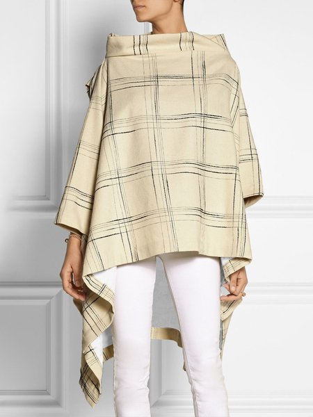 

Long sleeve Loose Half Turtleneck Blouse, Khaki, Blouses and Shirts