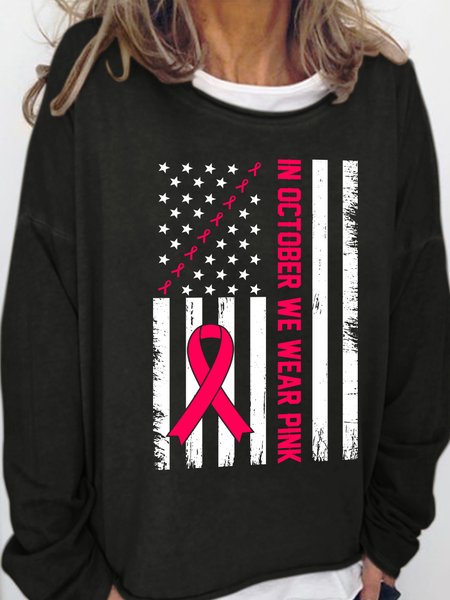 

Lilicloth X Abu In October We Wear Pink Women's Pink Day Breast Cancer Awareness Day Sweatshirt, Black, Hoodies&Sweatshirts