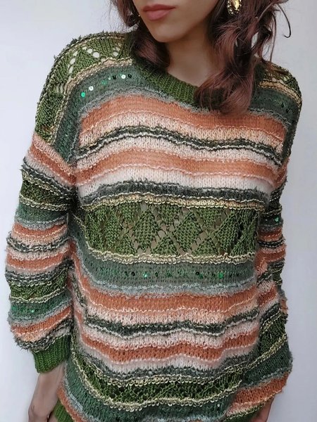 

Christmas Sequin gradient rainbow ugly sweater plus size, Multicolor, Sweaters & Cardigans