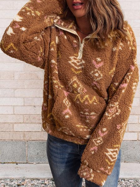 

Shawl Collar Ethnic Sweatshirts, Brown, Sweatshirts & Hoodies