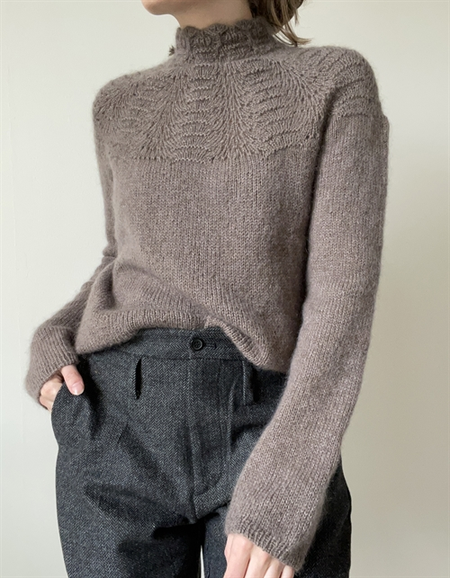 

Crew Neck Yarn/Wool Yarn Tight Sweater, Purple, Sweaters & Cardigans