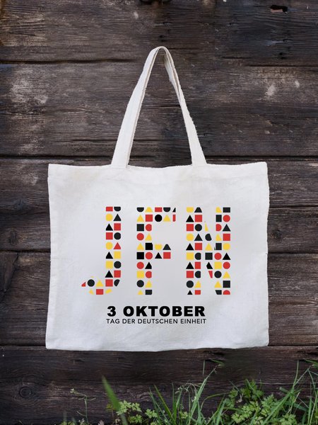 

Fashion Eco-Friendly German Unity Day Shopping Bag, As picture, Women's Bags