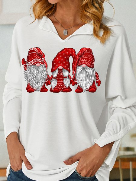 

Womens Christmas gnomes Regular Fit Sweatshirt, White, Hoodies&Sweatshirts