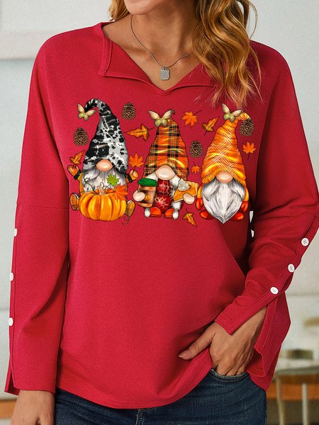 

Womens Halloween Gnomes Casual Sweatshirt, Red, Hoodies&Sweatshirts