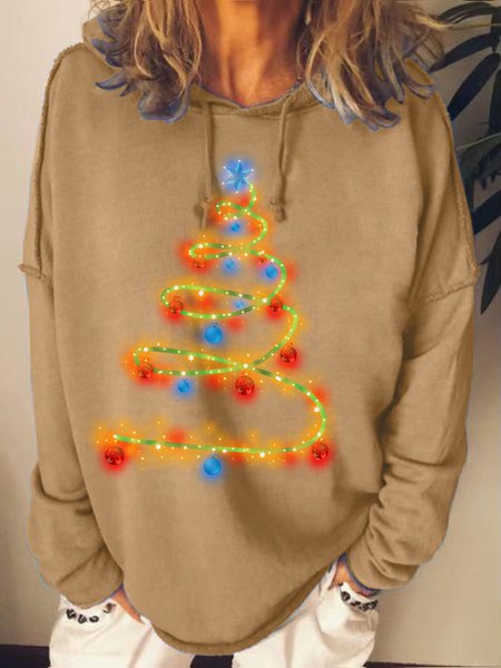 

Womens Christmas tree light Sweatshirts, Khaki, Hoodies&Sweatshirts