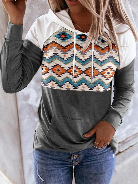 

Hoodie Regular Fit Raglan Sleeve Ethnic Sweatshirts, Multicolor, Sweatshirts & Hoodies