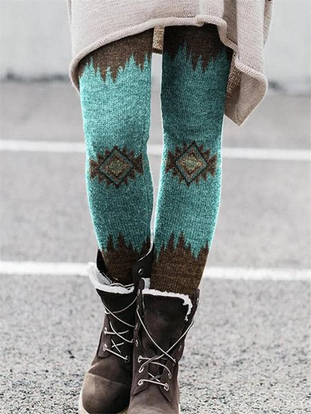 

Casual Tight Leggings, Multicolor, Leggings