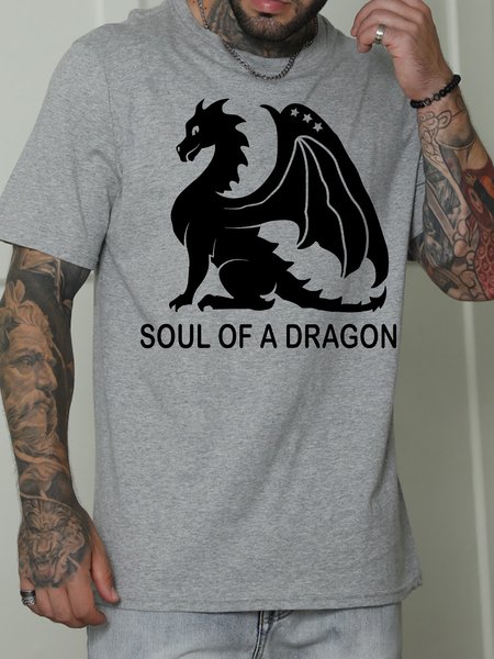 

Lilicloth X Paula Soul Of A Dragon Men's T-Shirt, Light gray, T-shirts