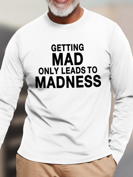 

Lilicloth X Yuna Getting Mad Only Leads To Madness Men's Long Sleeve T-Shirt, White, Long Sleeves