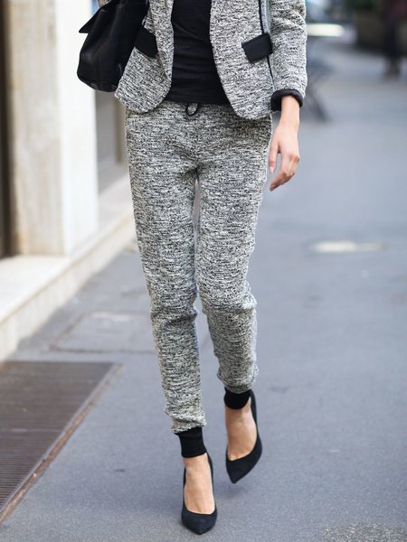

Plain Urban Regular Fit Pants, As picture, Pants