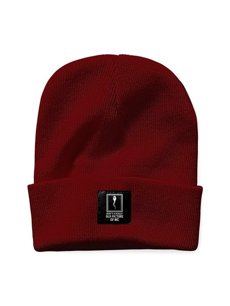 

Here’s A Really Old Picture Of Me Humorous Funny Graphic Beanie Hat, Wine red, Hats