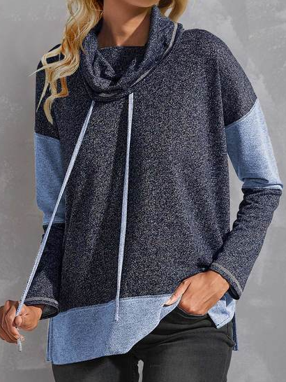 

Plain Hoodie Casual Sweatshirts, Deep blue, Sweatshirts & Hoodies