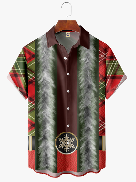 

Christmas Pocket Short Sleeve Shirt, Green, Short Sleeve Shirts