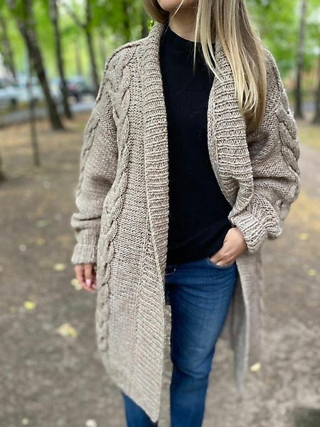 

Vintage New Blossom Cardigan, Khaki, Sweaters