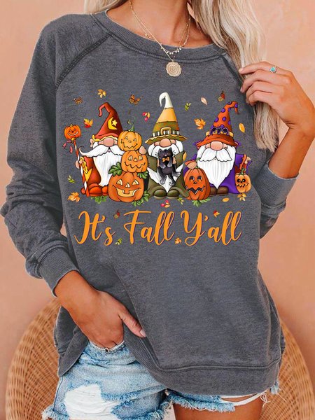 

Womens Halloween Casual Sweatshirt, Gray, Hoodies&Sweatshirts