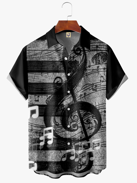 

Music Pocket Short Sleeve Shirt, Black, Short Sleeve Shirts