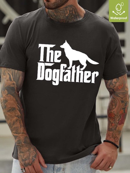 

Men The Dog Father Animal Casual T-Shirt, Deep gray, T-shirts
