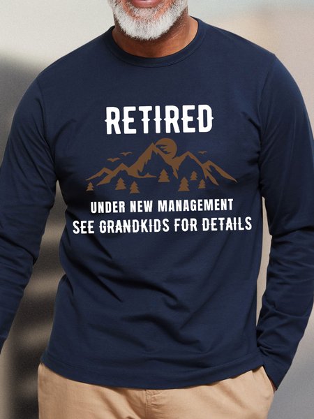

Lilicloth X Kat8lyst Retired Under New Management See Grandkids For Details Men's Long Sleeve T-Shirt, Deep blue, Long Sleeves