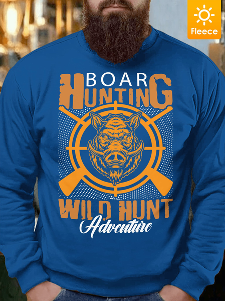 

Lilicloth X Jessanjony Boar Hunting Wild Hunt Adventure Men's Fleece Sweatshirt, Royal blue, Hoodies&Sweatshirts