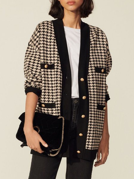 

Urban Long sleeve Loose Sweater Coat, Black, Cardigans