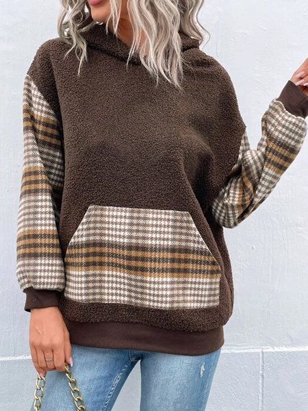 

Teddy Mosaic Plaid Woven Retro Hoodie, Coffee, Hoodies & Sweatshirts