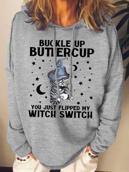 

Women Most Wonderful Time Of The Year Pumpkin Light Halloween Casual Sweatshirt, Gray, Hoodies&Sweatshirts