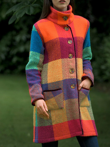 

Casual Overcoat, Multicolor, Coats
