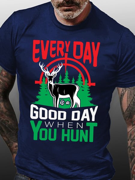 

Lilicloth X Jessanjony Everyday Is A Good Day When You Hunt Men's T-Shirt, Purplish blue, T-shirts