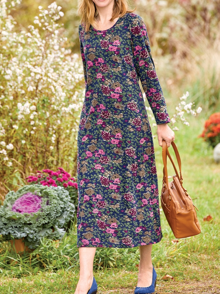 

Floral Regular Fit Casual Dresses, Multicolor, Dresses