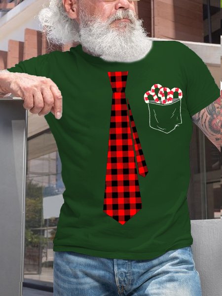 

Womens Funny Christmas Print Letters Casual T-Shirt, Green, T-shirts