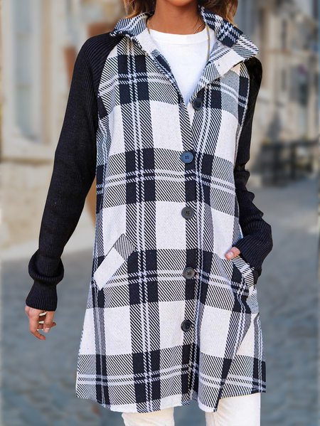 

Geometric Casual Other Coat, Multicolor, Outerwear