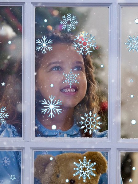 

DIY Christmas Snowflake Wall Sticker Window Decal Glass Decoration, Silver, Home & Garden & Decorations
