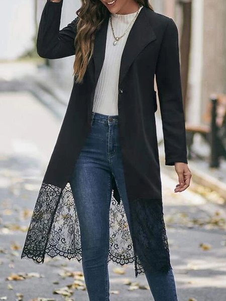 

Urban Shawl Collar Other Coat, Black, Coats