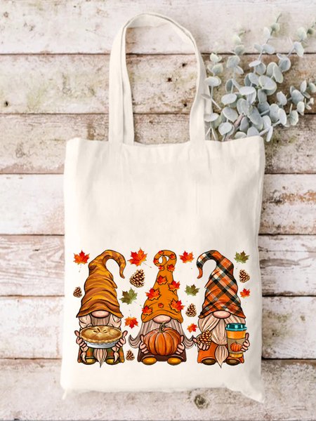 

Halloween Pumpkin Graphic Shopping Tote, White, Bags
