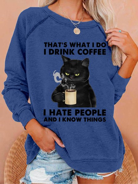 

Women That’s what i do i read books i drink wine and i know things ‘Cat Simple Sweatshirt, Dark blue, Hoodies&Sweatshirts