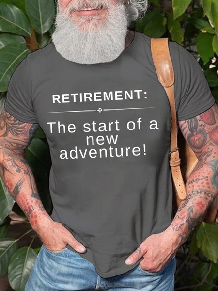 

Lilicloth X Kat8lyst Retirement The Start Of A New Adventure Men's T-Shirt, Deep gray, T-shirts