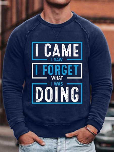 

Lilicloth X Abu I Came I Saw I Forget What I Was Doing Men's Sweatshirt, Blue, Hoodies&Sweatshirts